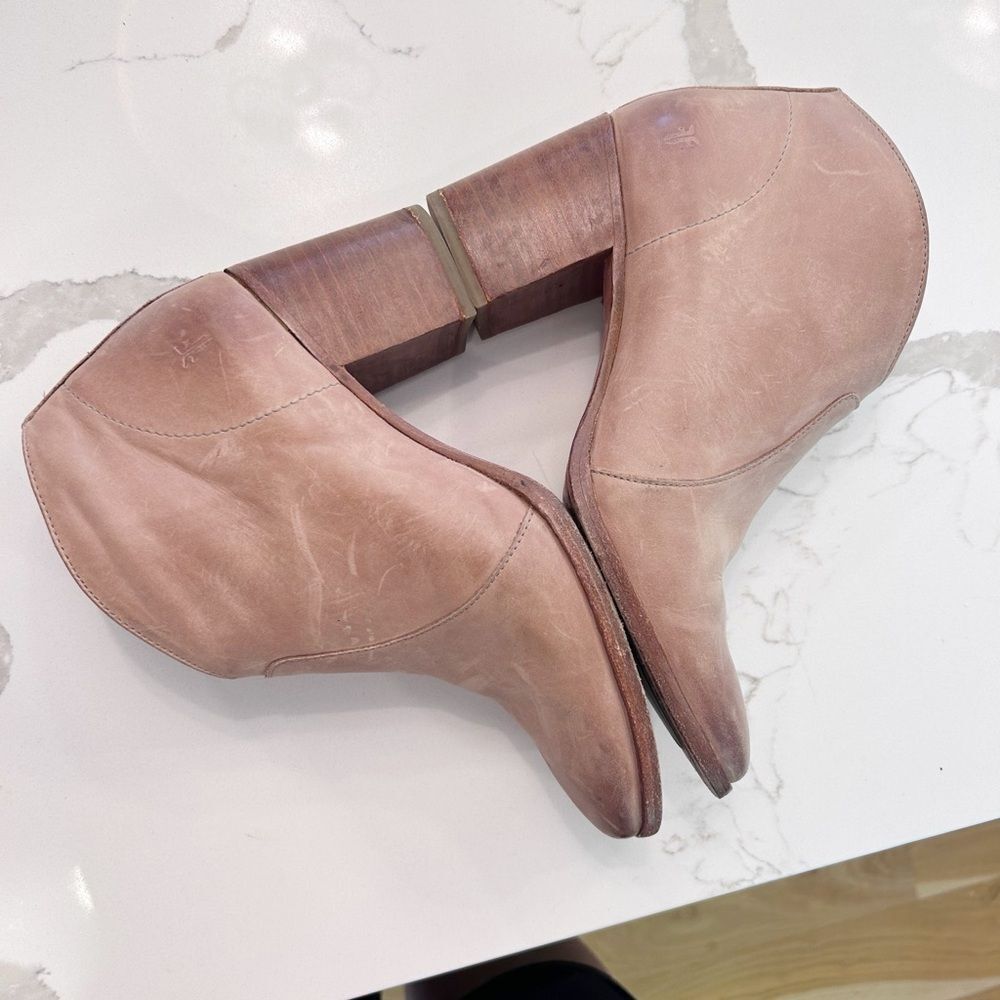 Frye Nora Leather Heeled Booties - Picture 7 of 10